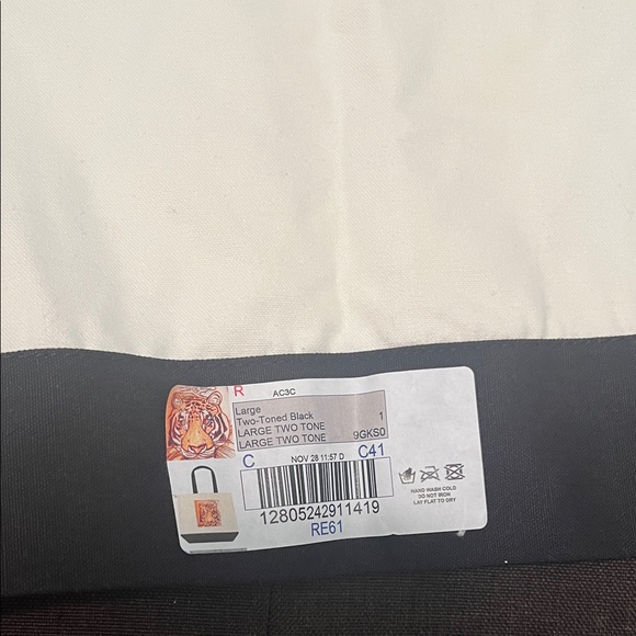 #*1104*Tiger Print Canvas Tote Bag - Picture 6 of 6